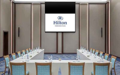 professional meeting room at Hilton Hurghada Plaza.
