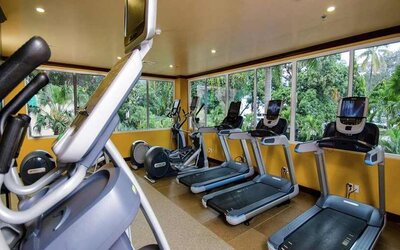 well equipped fitness center at Hilton Princess San Pedro Sula.
