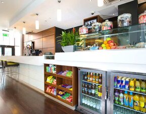 Snack bar and restaurant. 