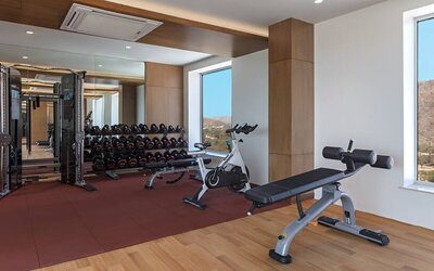 Fitness center at the DoubleTree by Hilton Jaipur Amer.