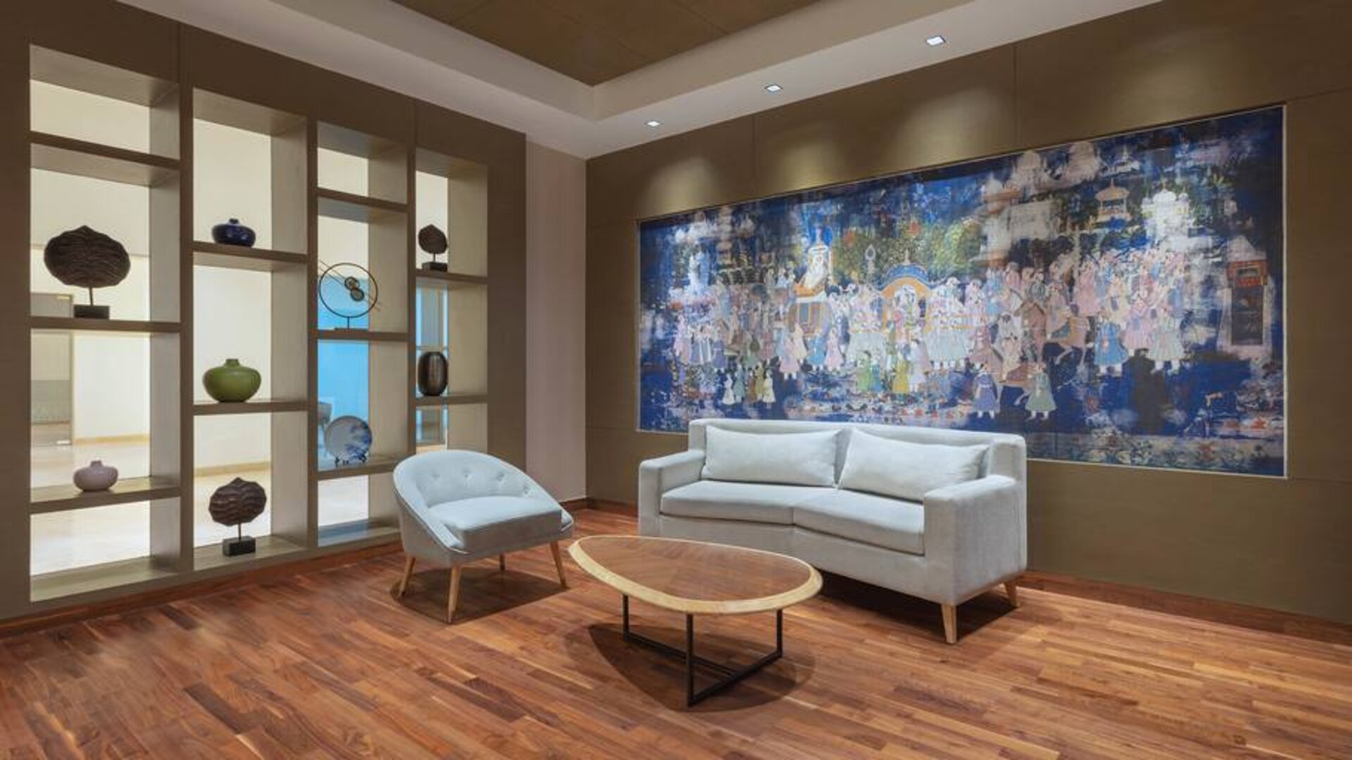 Lobby workspace at the DoubleTree by Hilton Jaipur Amer.