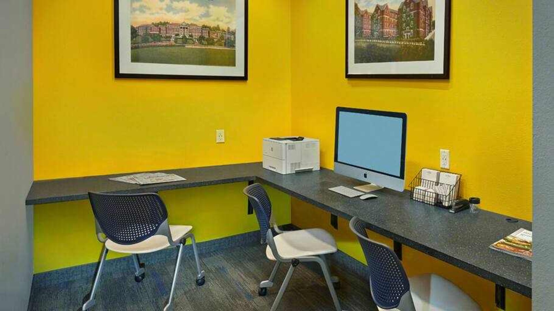 Business center at the Tapestry By Hilton Scholar Morgantown, WV.