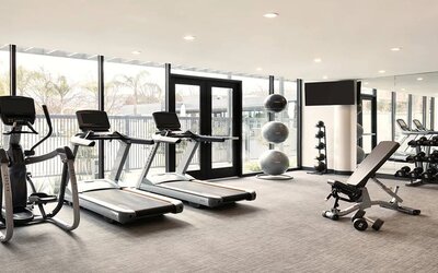 Fitness center at the AC Hotel By Marriott Pleasanton.