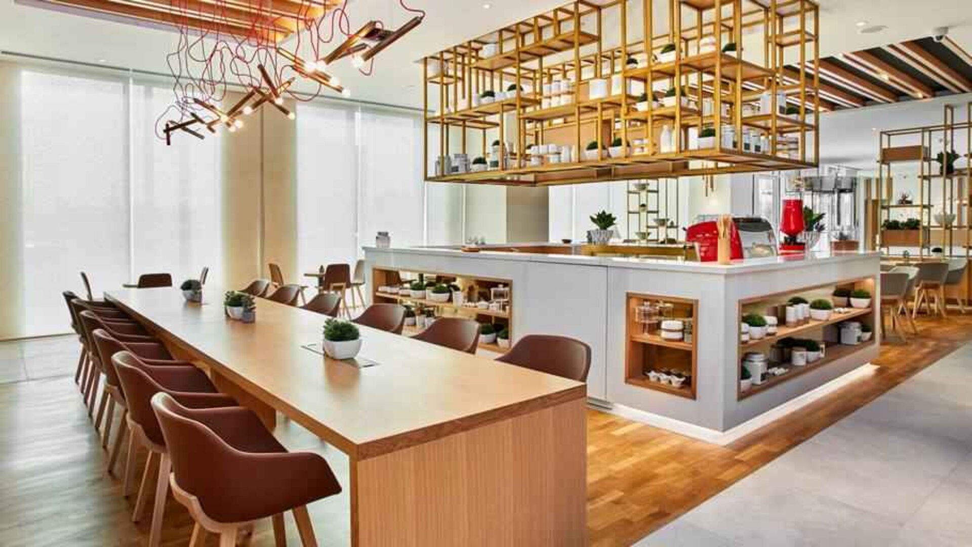 Seating area suitable for co-working at the Hilton Garden Inn Erzurum.