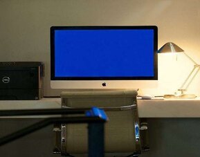 Business desk with printer at Blue Moon Hotel.