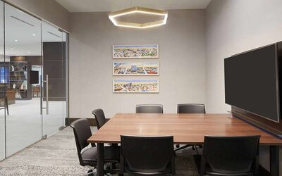 Small meeting room at AC Hotel By Marriott Beverly Hills.