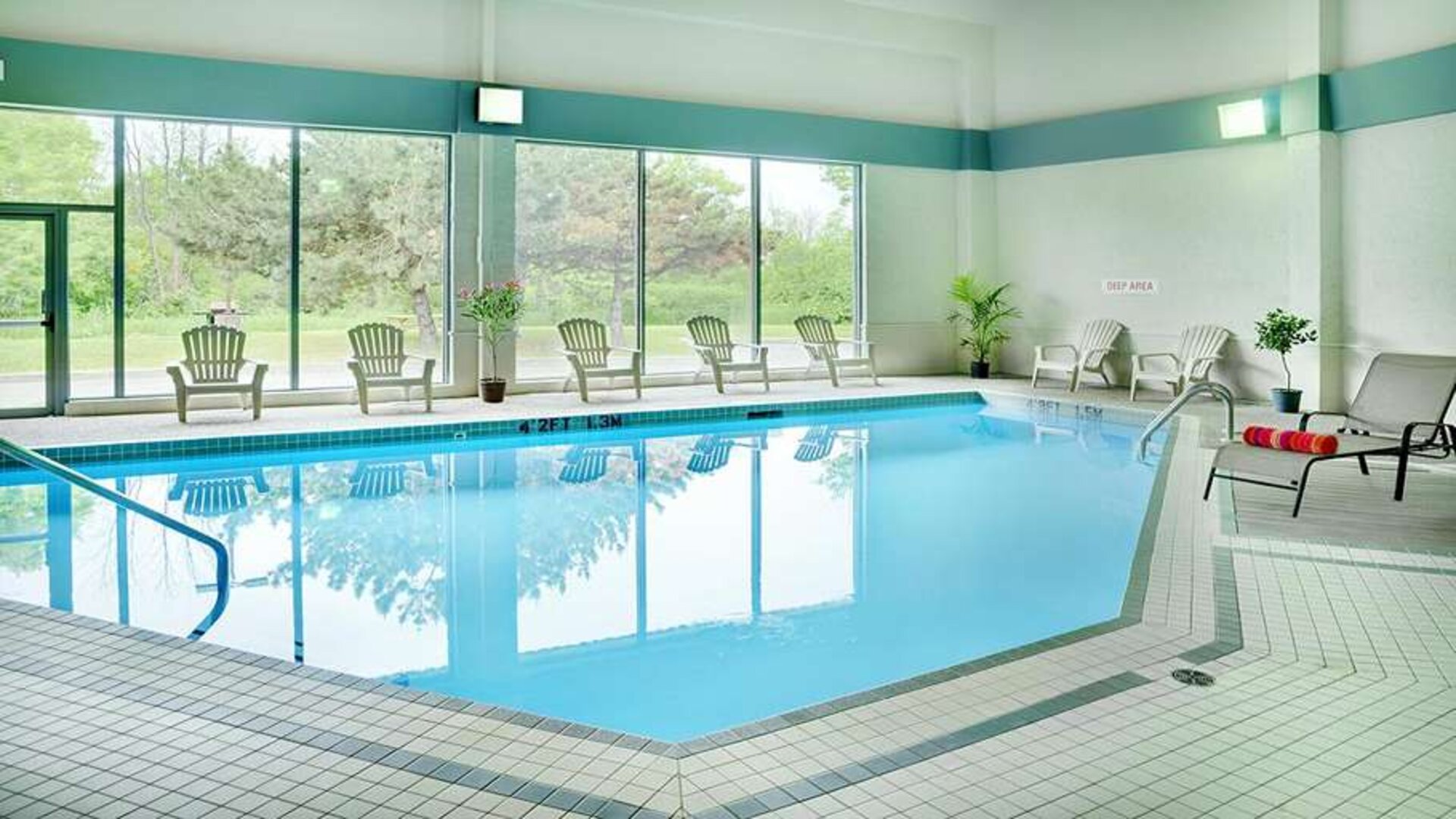 Indoor pool at Travelodge Ottawa East.
