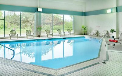 Indoor pool at Travelodge Ottawa East.