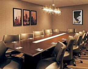 Meeting room at H Hotel Los Angeles, Curio Collection By Hilton.
