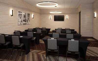 Conference room available at H Hotel Los Angeles, Curio Collection By Hilton.
