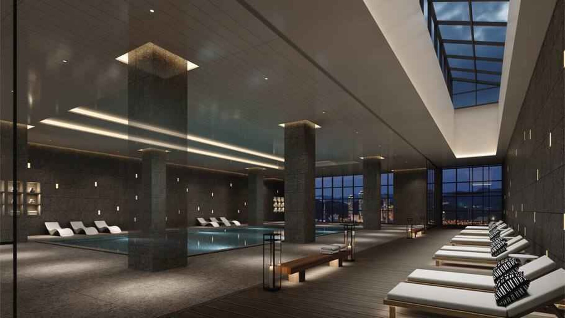 Indoor pool at the DoubleTree by Hilton Seoul Pangyo.