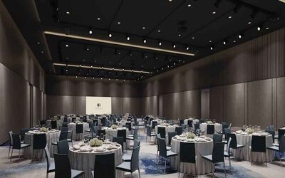 Meeting room at the DoubleTree by Hilton Seoul Pangyo.