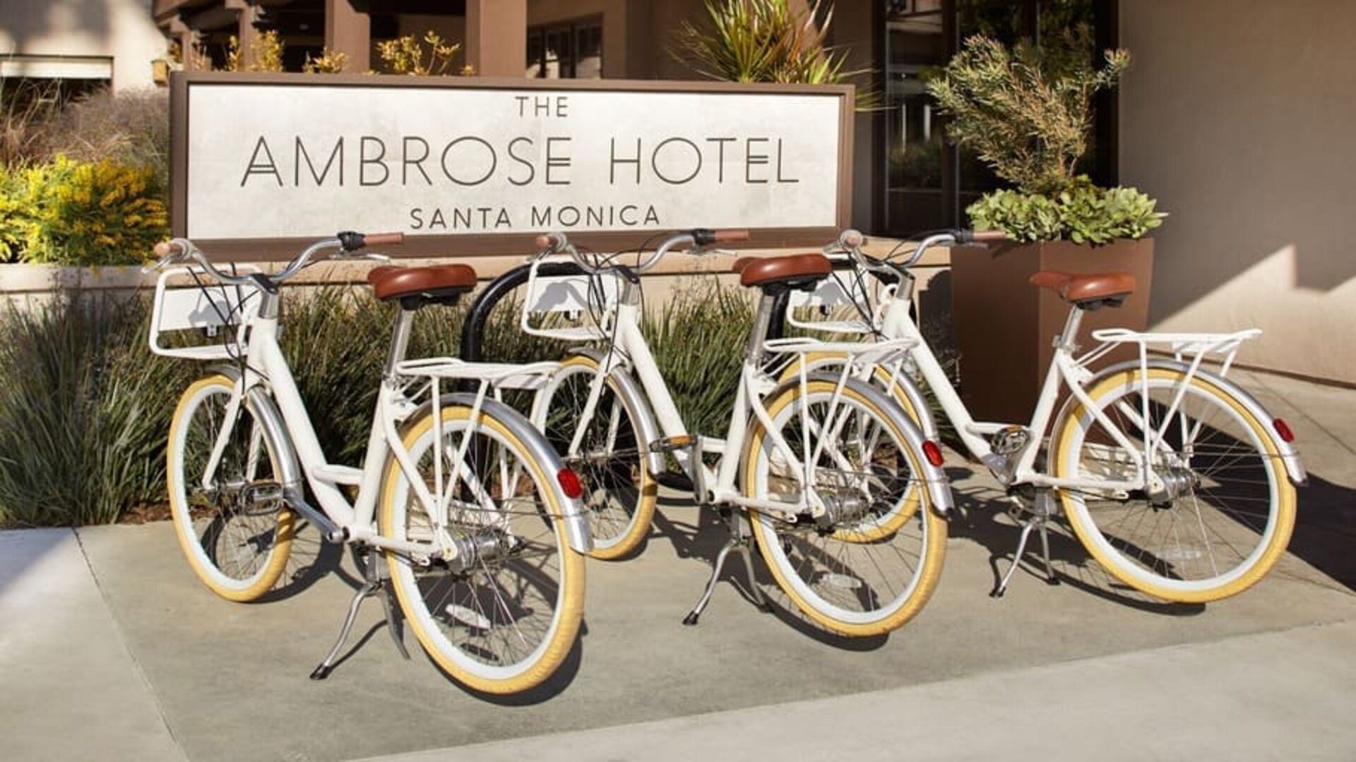 Bicycling at The Ambrose Hotel Santa Monica.