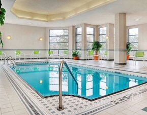 Refreshing indoor pool at Courtyard By Marriott Kitchener.