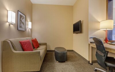 Suite, 1 King Bed with Sofa bed, Non Smoking