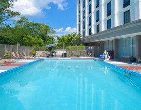 Stunning outdoor pool at Holiday Inn Express Towson Baltimore N.