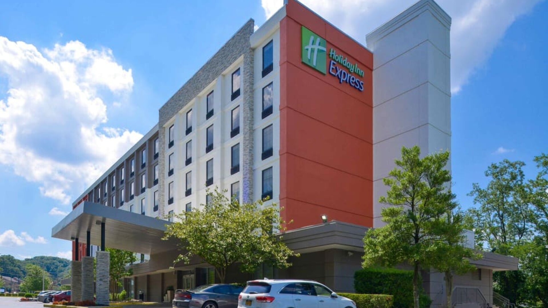 Parking area available at Holiday Inn Express Towson Baltimore N.