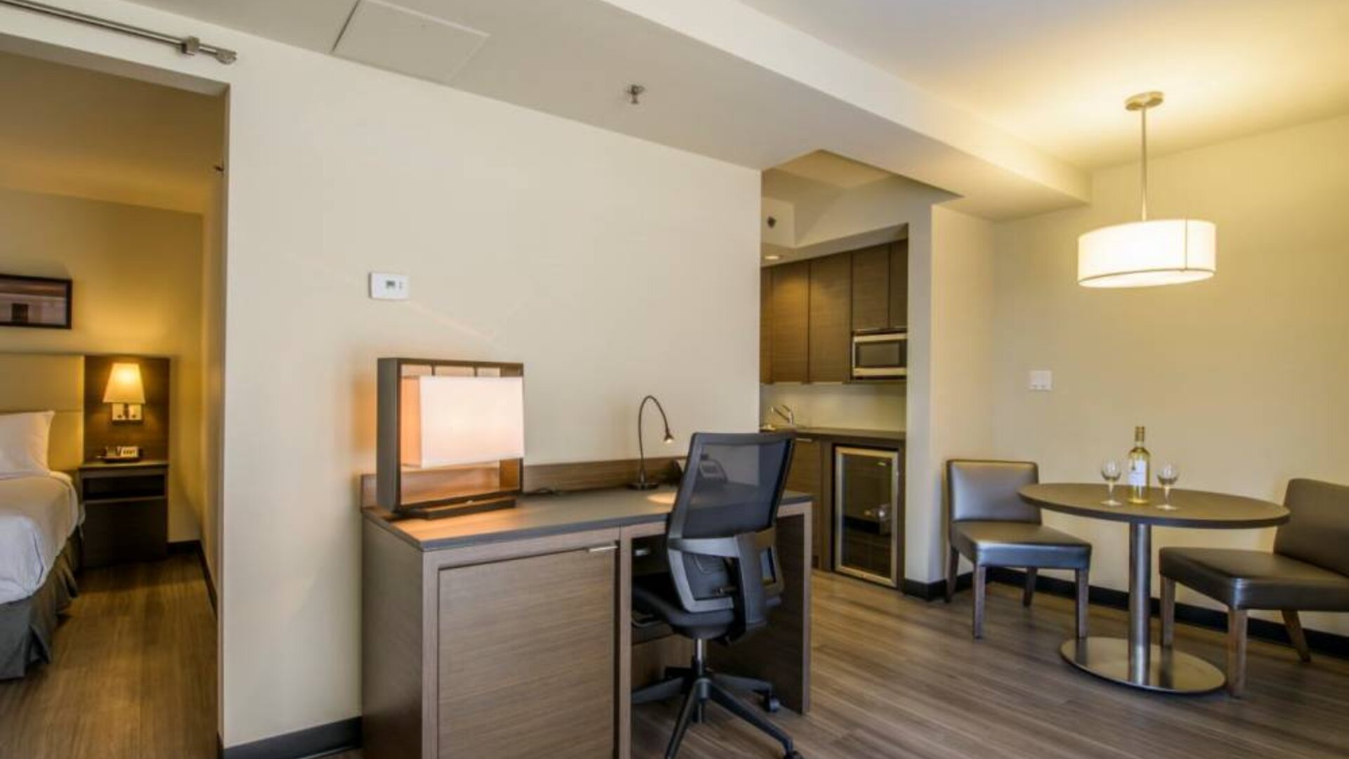 Rodd Miramichi River guest room, featuring in-room workspace with desk and chair.