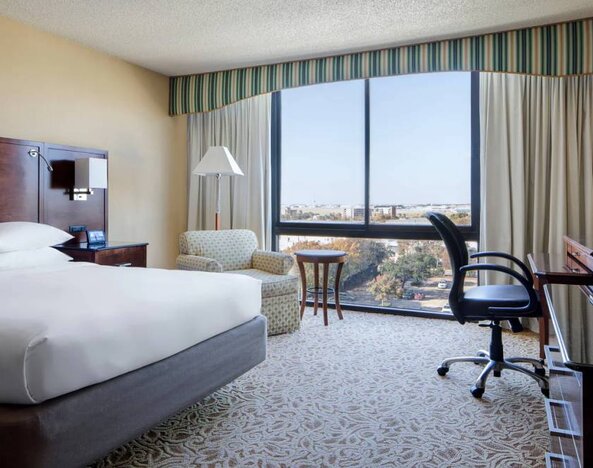 Day use room with work desk at Houston Marriott South At Hobby Airport.