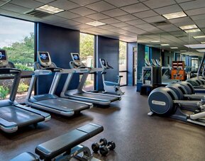 Fitness facility available at Houston Marriott South At Hobby Airport.