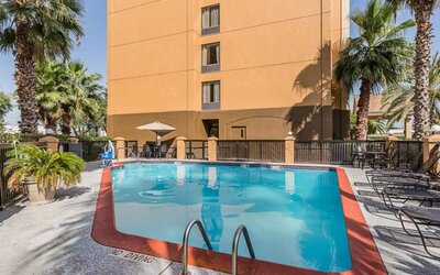 Refreshing outdoor pool at Comfort Inn Southwest At Westpark.
