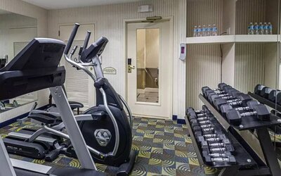 Fitness center at Comfort Inn Southwest At Westpark.