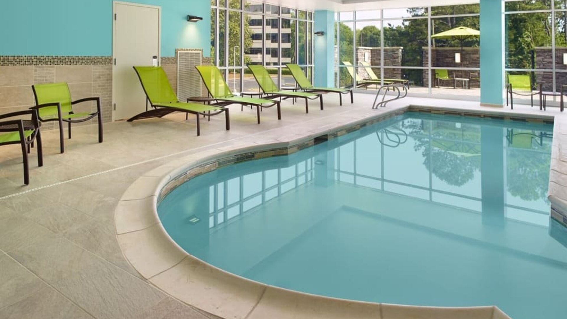 Stunning indoor pool at SpringHill Suites Atlanta Northwest.
