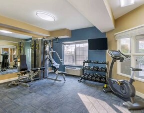 Fitness center available at Best Western Plus Mountain View Auburn Inn.