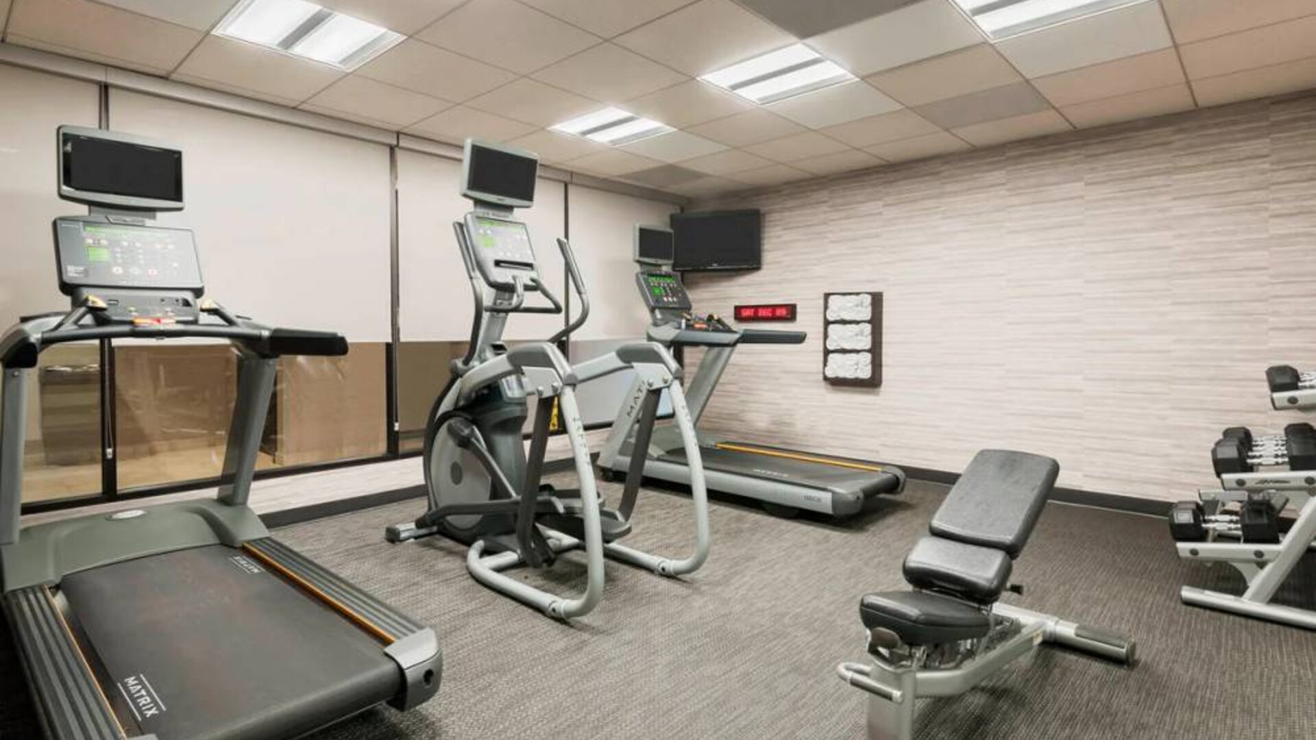 Fitness center available at Courtyard By Marriott Sarasota Bradenton Airport.