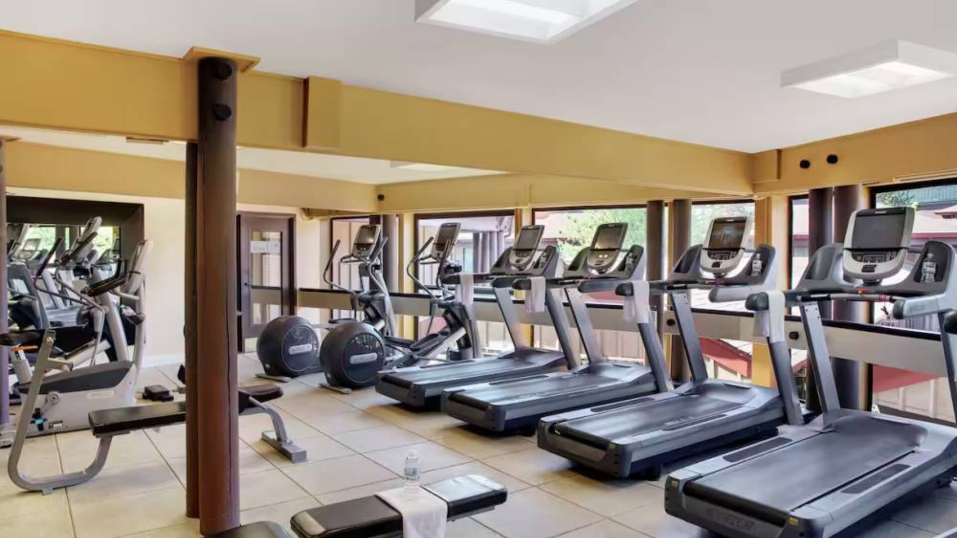 Fitness center available at DoubleTree By Hilton Seattle Airport.