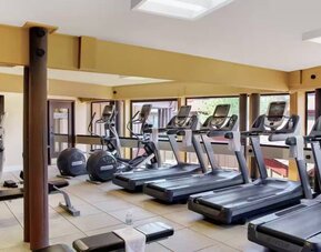 Fitness center available at DoubleTree By Hilton Seattle Airport.
