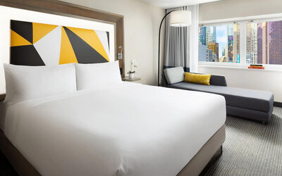 Day use room with natural light at M Social Hotel Times Square.