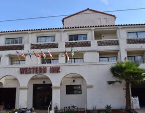 Hotel exterior at Western Inn.