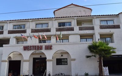 Hotel exterior at Western Inn.