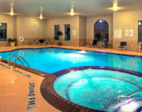Refreshing indoor pool at Holiday Inn Express Granbury.