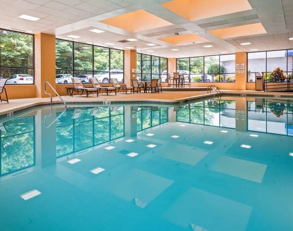 Refreshing indoor pool at Best Western Plus BWI Airport Arundel Mills.
