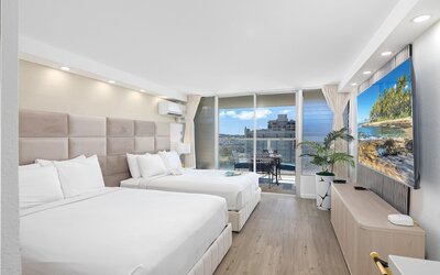 Ocean and City Views at Island Colony Near Waikiki Beach