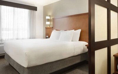 Day use room with natural light at Hyatt Place Portland Airport At Cascade Station.