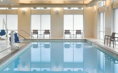 Refreshing indoor pool at Hyatt Place Portland Airport At Cascade Station.