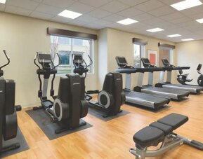 Fitness center available at Hyatt Place Portland Airport At Cascade Station.