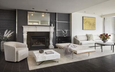 Lounge and coworking space at Capitol Hill Hotel.