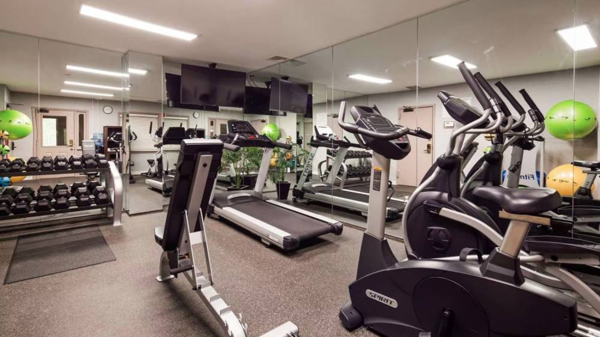 Fitness center available at Best Western Fort Lee.