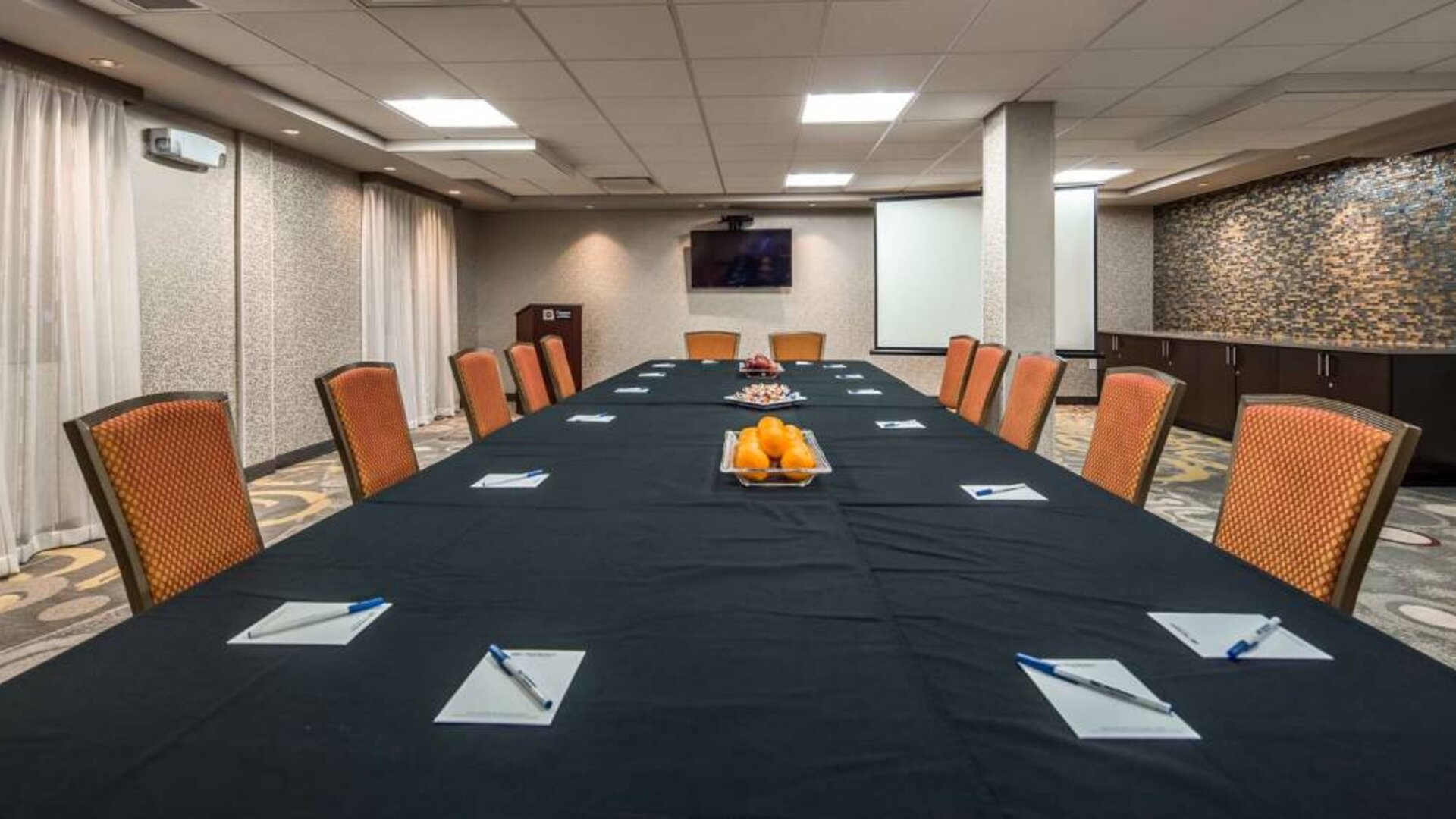 Meeting room at Best Western Premier NYC Gateway.
