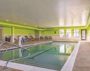 Refreshing indoor pool at La Quinta Inn & Suites Cleveland Airport West.