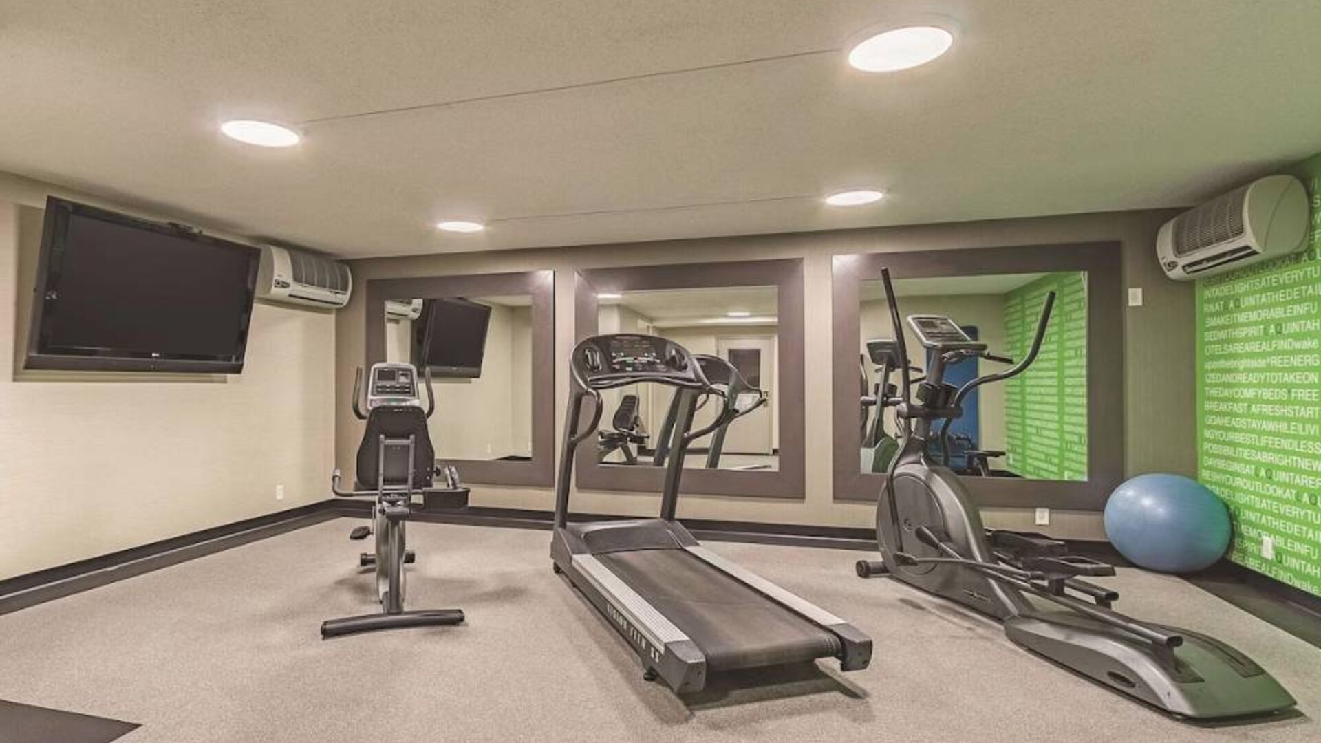 Fitness center available at La Quinta Inn & Suites Cleveland Airport West.