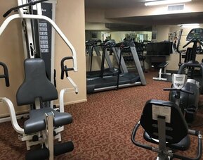 Fitness center at The Pacific Inn.
