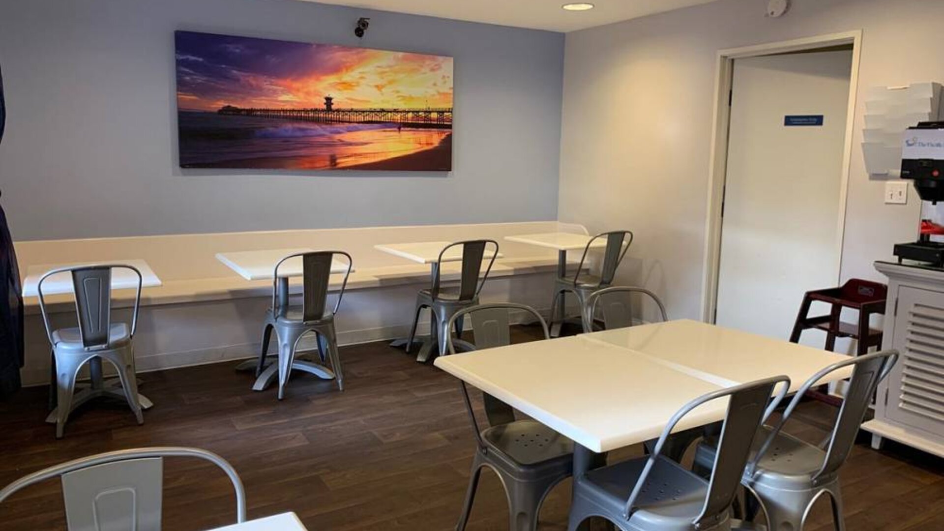 Breakfast area at The Pacific Inn.