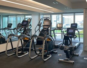 Fitness center available at Hotel Chauncey.