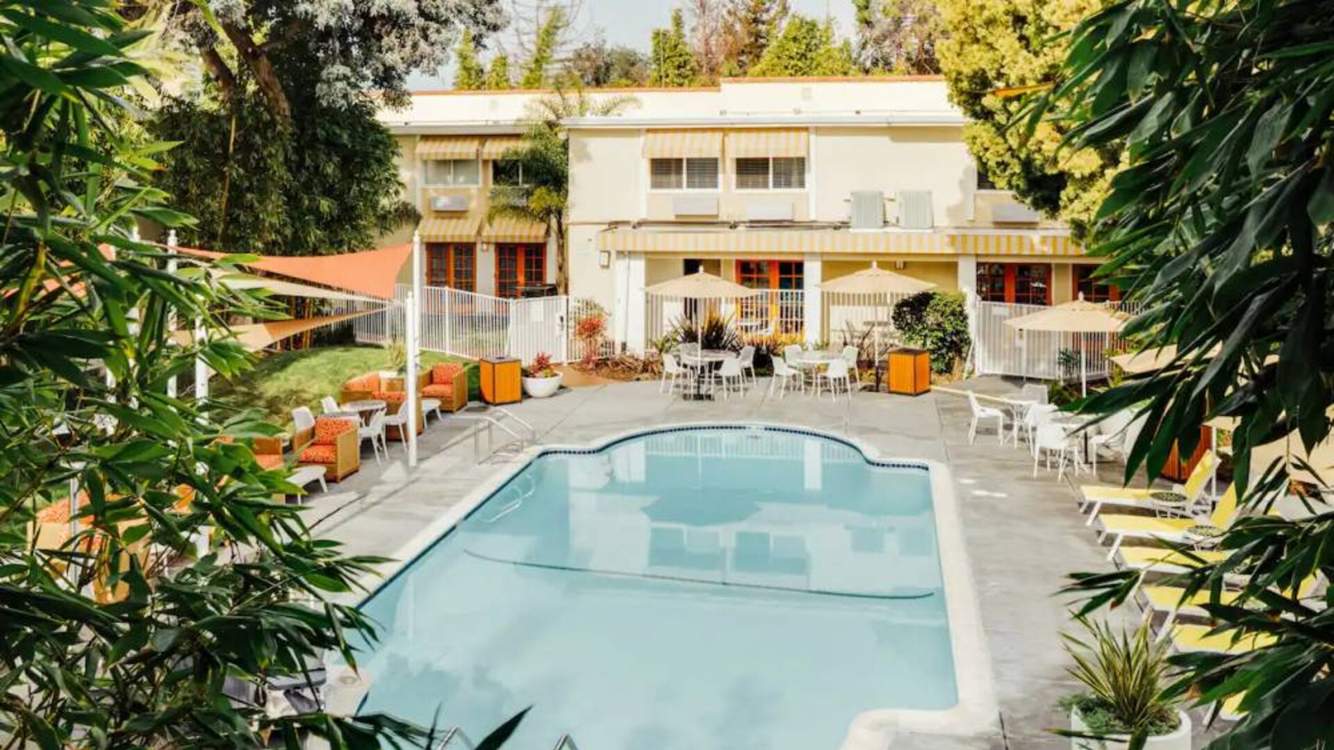 Refreshing outdoor pool at Wild Palms Hotel.