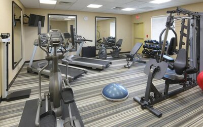 Fitness center available at Candlewood Suites Odessa.